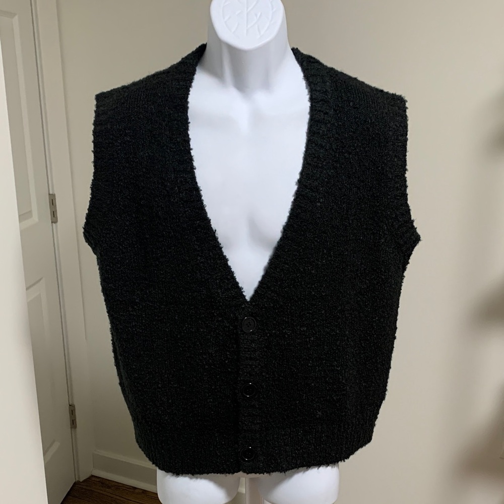 Reclaimed Vintage Knitted Button Front Tank Top